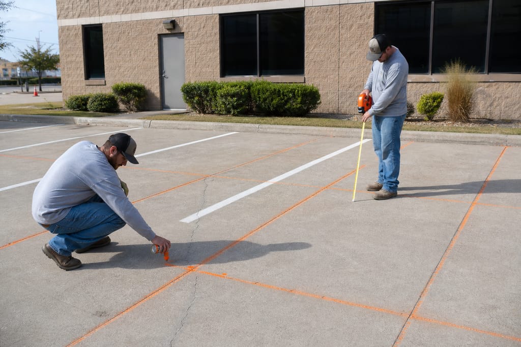 Site walk and panel marking photo