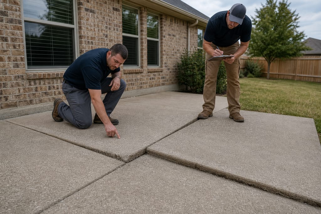 Full patio inspection photo